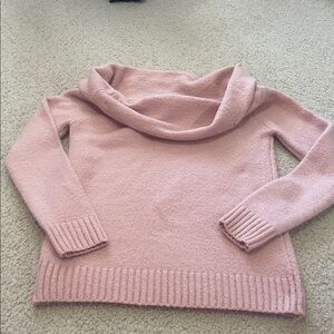 Forever 21 Cozy Pink Cowl Neck Sweater M
